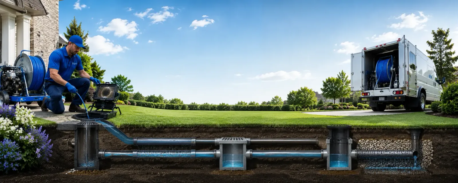 Outdoor drain cleaning information for Quinnesec, MI